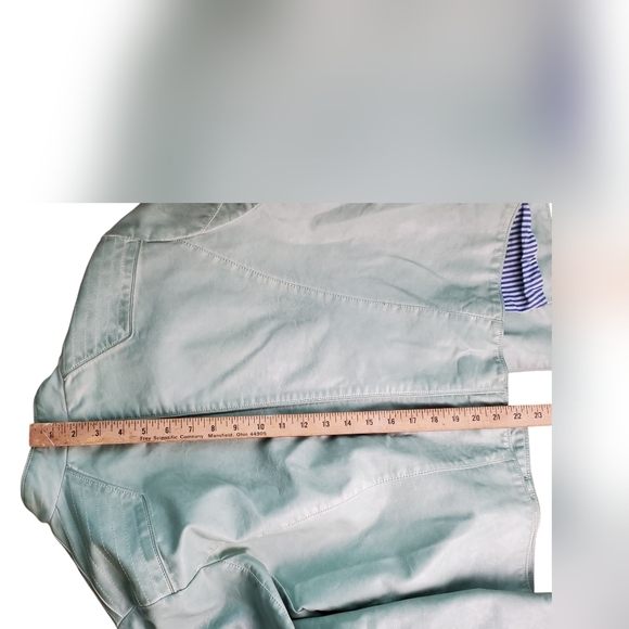 Women's Chico's Vegan Leather Jacket. Green. Chico's Size 2 (12 Or MED conv) - Picture 10 of 15